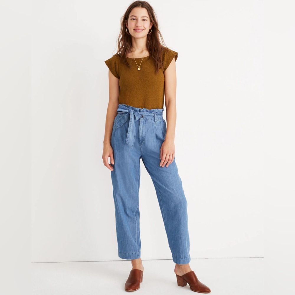 Madewell Denim Paperbag Pants Women’s Size 4